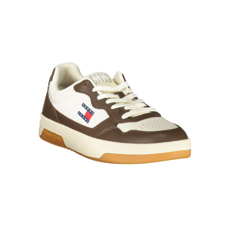 Tommy Hilfiger White Leather Men Sneaker - Élégance et Confort