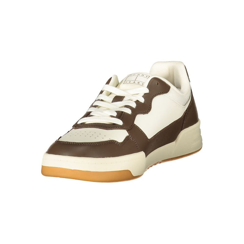 Tommy Hilfiger White Leather Men Sneaker - Élégance et Confort