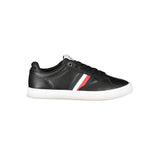 Tommy Hilfiger Black Leather Men Sneaker - Élégance et Confort