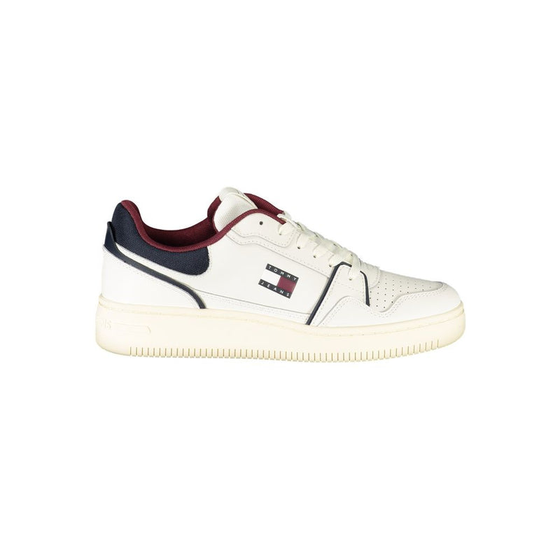 Tommy Hilfiger White Leather Men Sneaker - All-Day Comfort