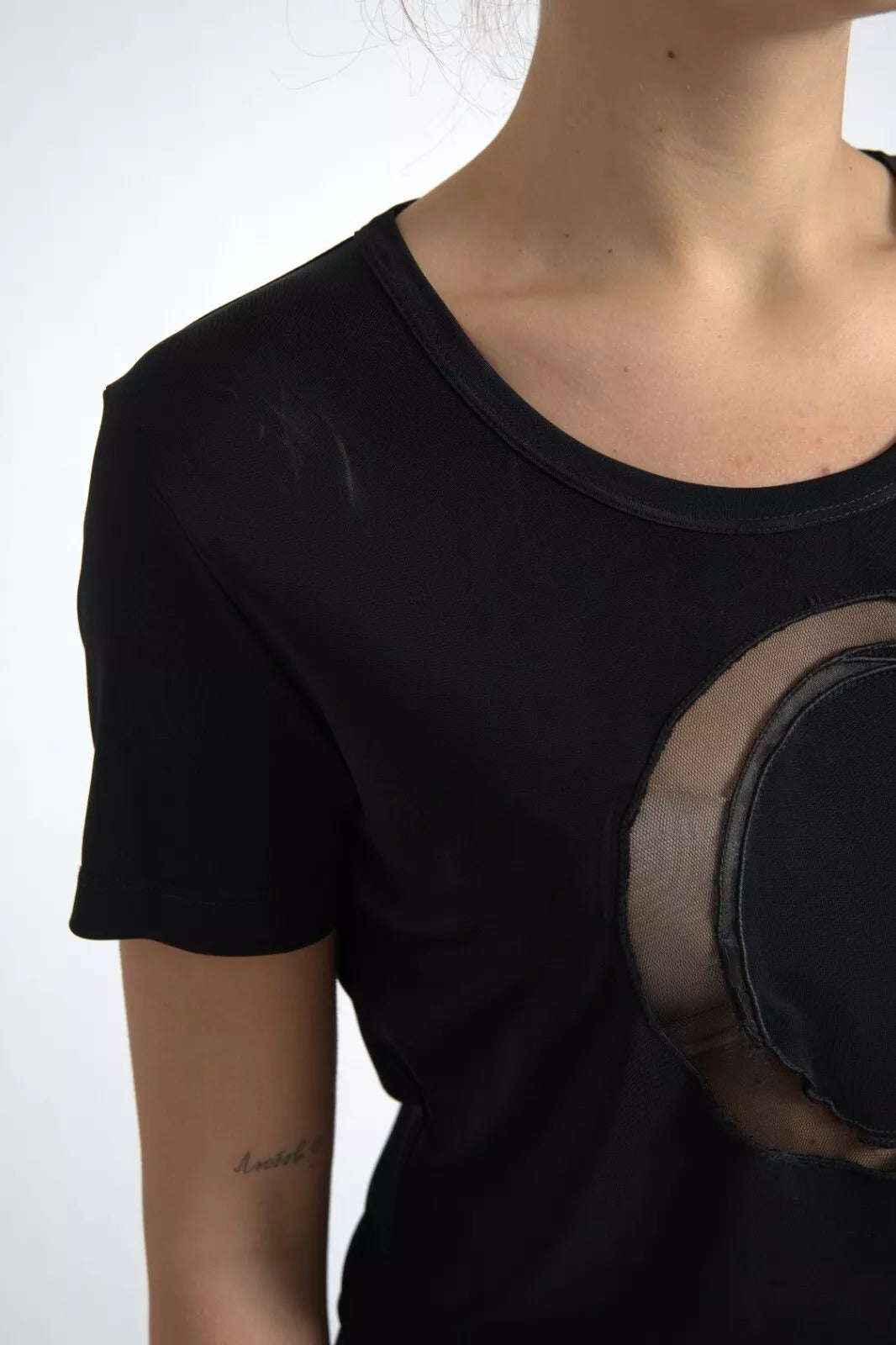 Roberto Cavalli CLASS T-shirt en Viscose Noir