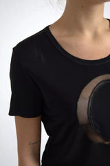 Roberto Cavalli CLASS T-shirt en Viscose Noir