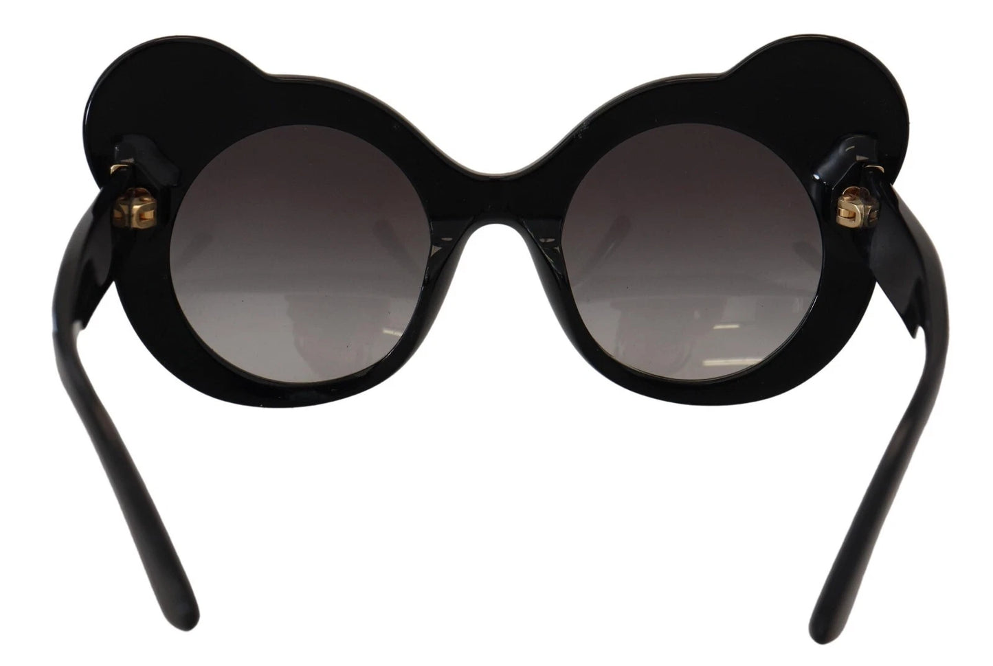 Lunettes de soleil Dolce & Gabbana DG4325BM en acétate blanc et noir, avec cristaux.