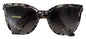 Lunettes de soleil rondes en acétate noir à volants avec cristaux Dolce &amp; Gabbana DG4190