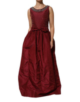 Robe de Soirée en Soie Bourgogne Dolce & Gabbana