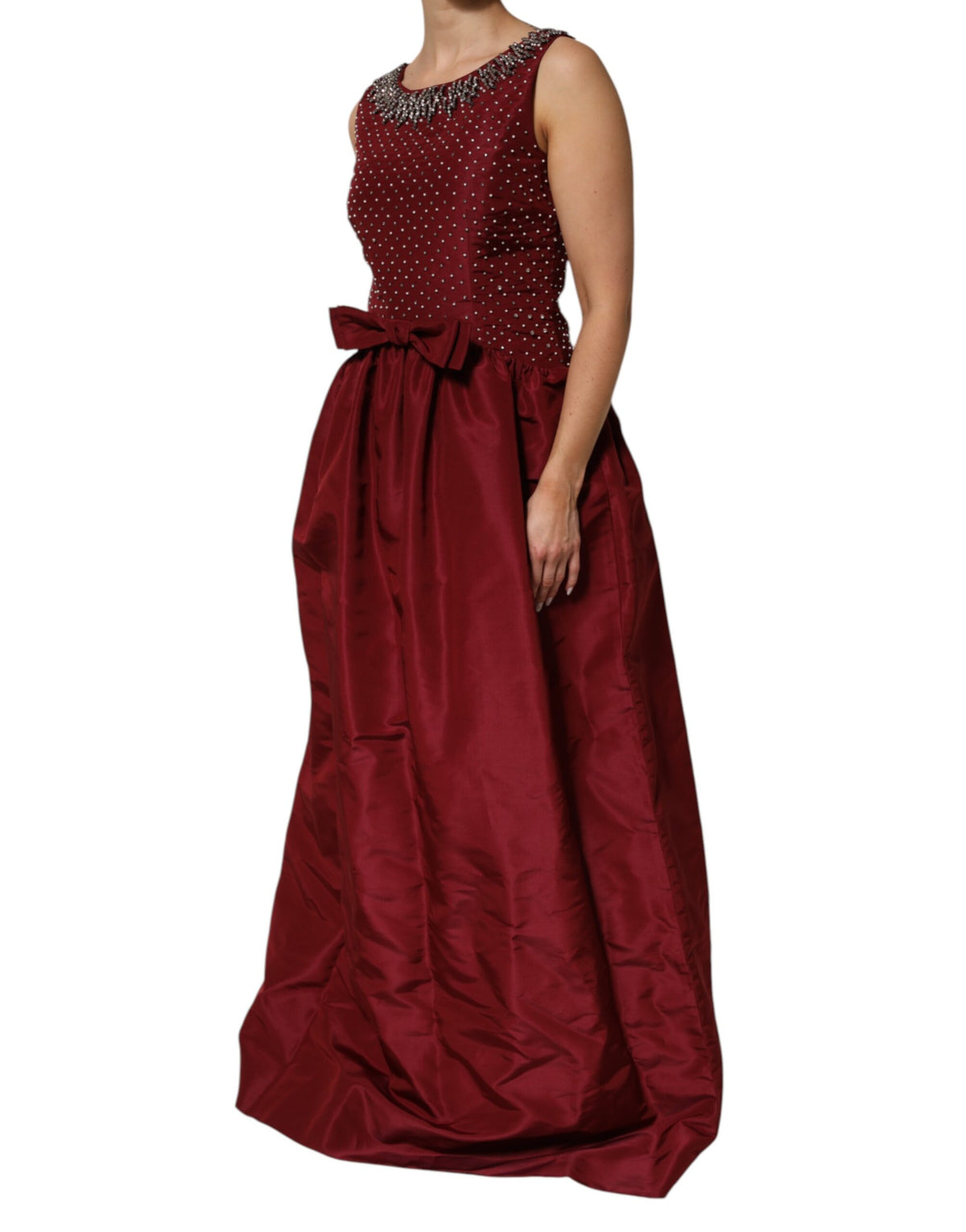 Robe de Soirée en Soie Bourgogne Dolce & Gabbana