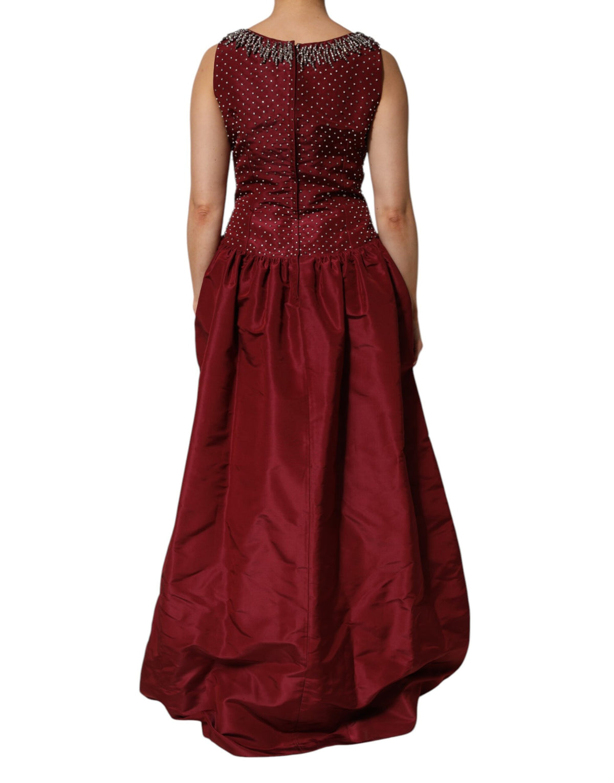 Robe de Soirée en Soie Bourgogne Dolce & Gabbana