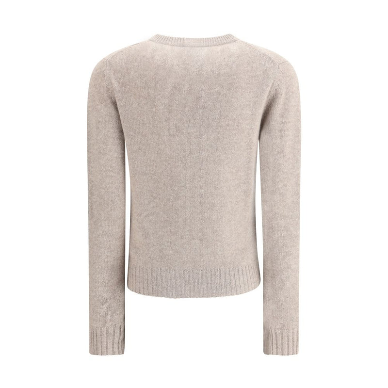Allude Beige Cashmere Sweater - Timeless Luxury