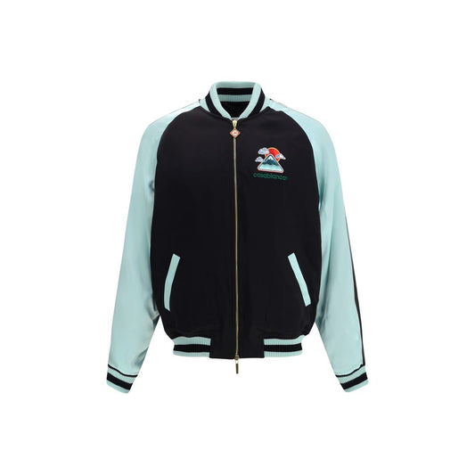 Bomber en satin bicolore Casablanca