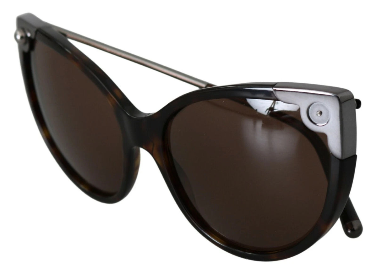 Dolce & Gabbana DG4337 Lunettes de Soleil Cat Eye Dark Havana pour Femme