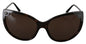Lunettes de soleil pour femme Dolce & Gabbana DG4337, forme œil de chat, couleur havane foncé.