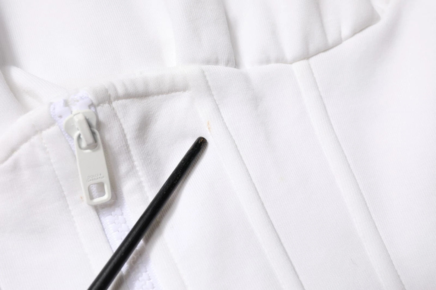 Dolce & Gabbana wit korset stretch katoenen topje/T-shirt