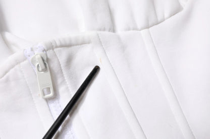 Dolce & Gabbana wit korset stretch katoenen topje/T-shirt