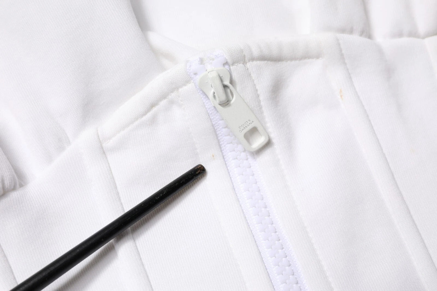 Dolce & Gabbana wit korset stretch katoenen topje/T-shirt