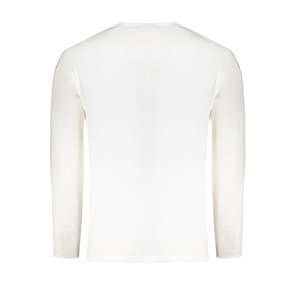 T-shirt en coton blanc Pepe Jeans - Manches longues, coupe régulière