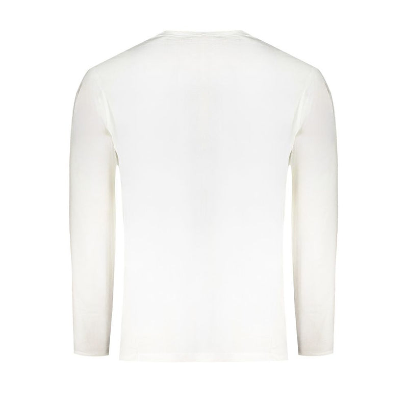 T-shirt en coton blanc Pepe Jeans - Manches longues, coupe régulière