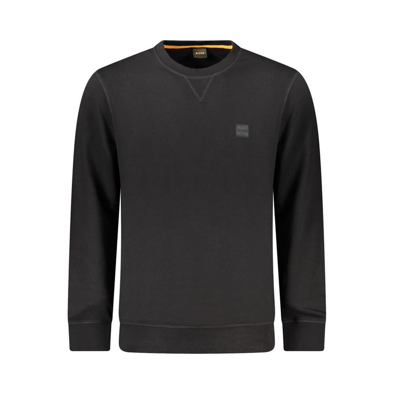 Hugo Boss Zwarte Katoenen Heren Sweater