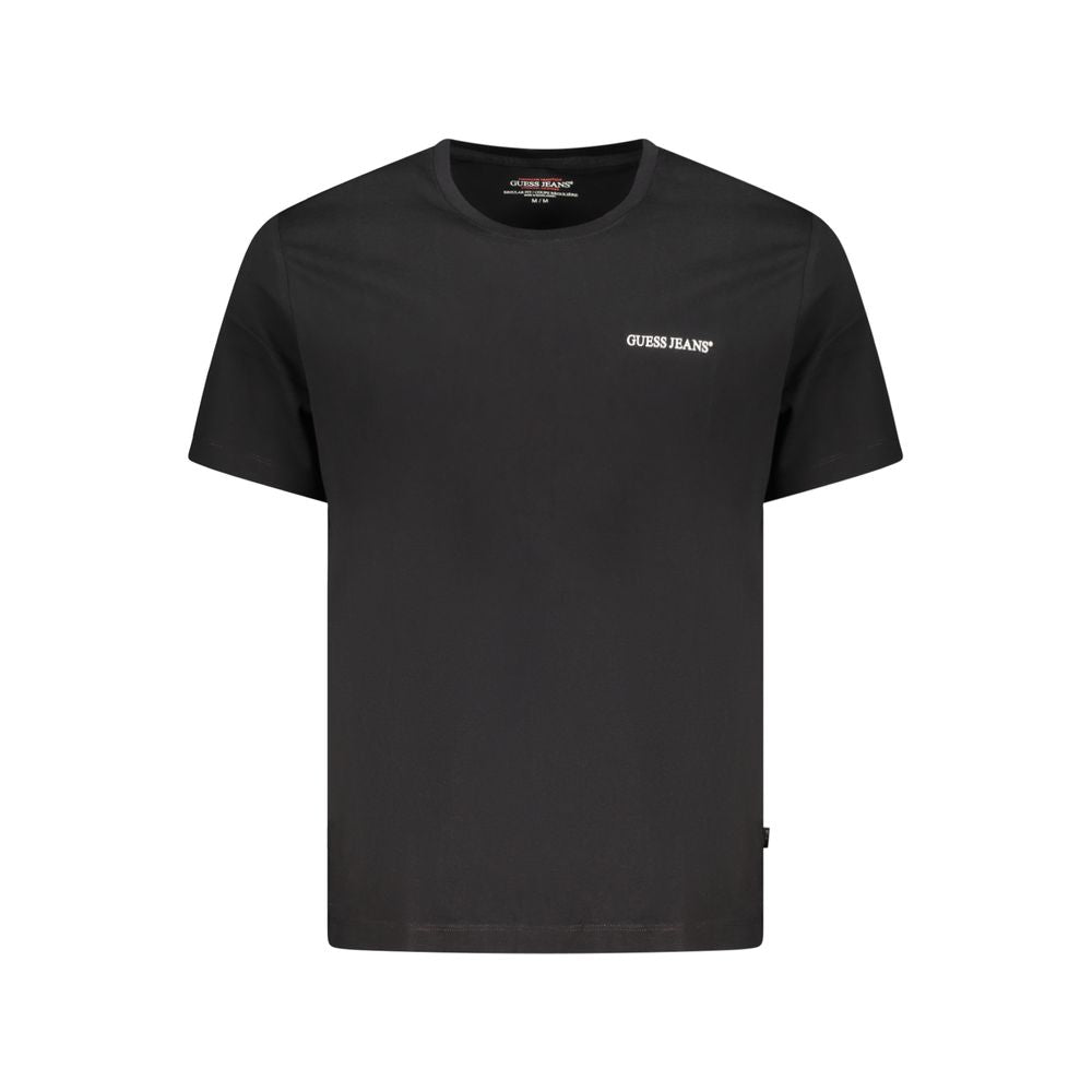 T-Shirt en Coton Noir Guess Jeans pour Homme