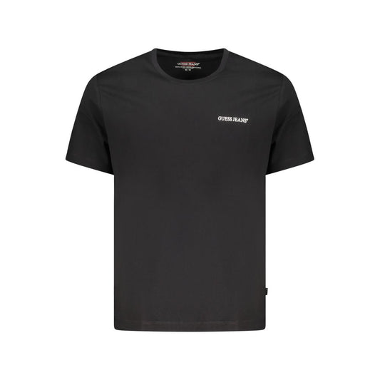 T-Shirt en Coton Noir Guess Jeans pour Homme