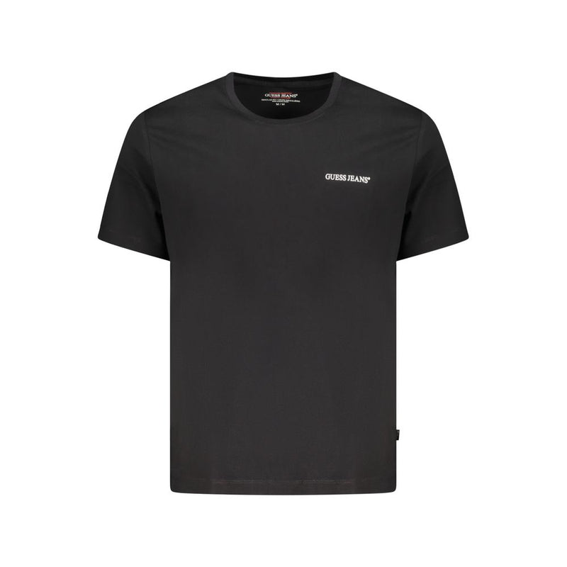 T-Shirt en Coton Noir Guess Jeans pour Homme