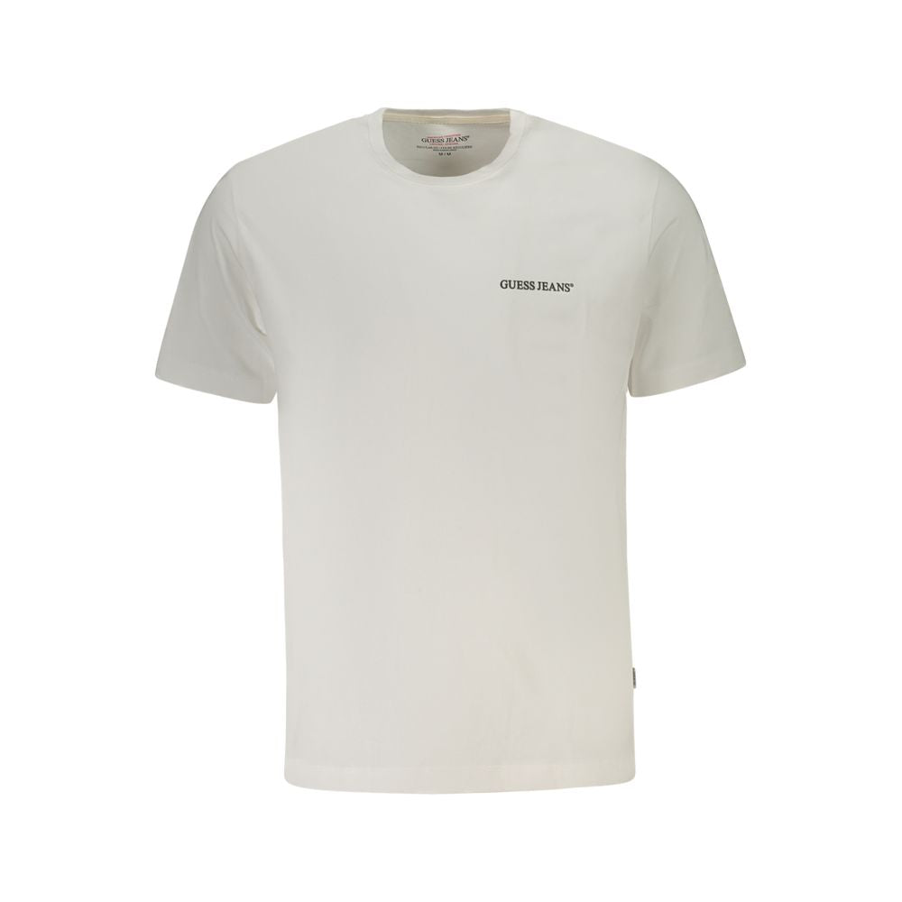 T-Shirt en Coton Blanc pour Homme Guess Jeans