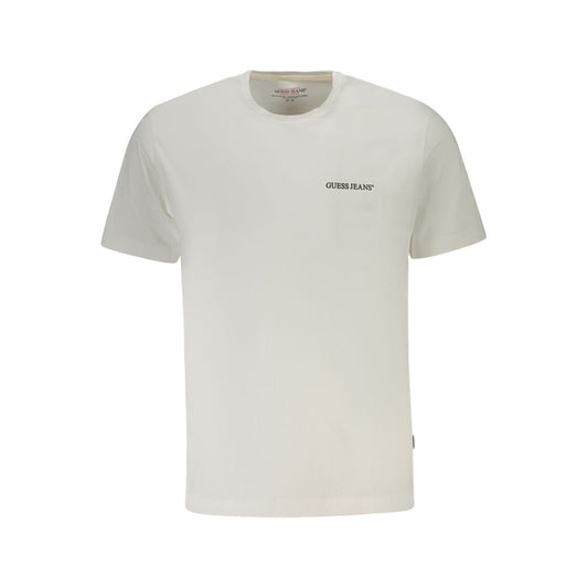 T-Shirt en Coton Blanc pour Homme Guess Jeans