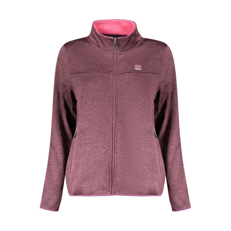Sweatshirt en Polyester Violet avec Poches Zippées - Norway 1963