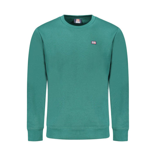 Pull en coton vert pour homme, Norvège 1963