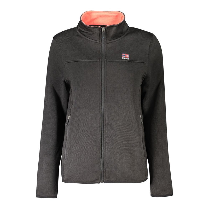 Norway 1963 Black Polyester Women Sweater - Stylish Comfort
