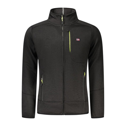 Noorwegen 1963 Zwarte Polyester Heren Trui