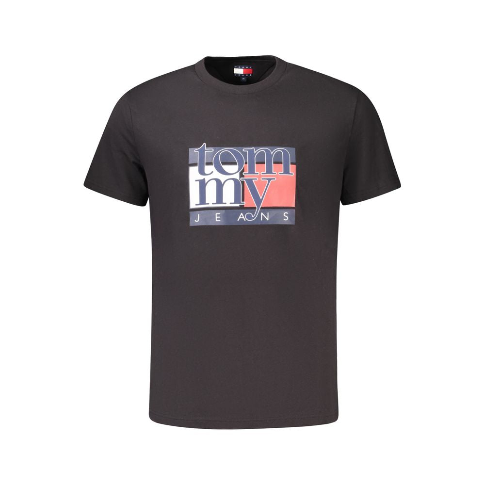 T-shirt homme en coton noir Tommy Hilfiger