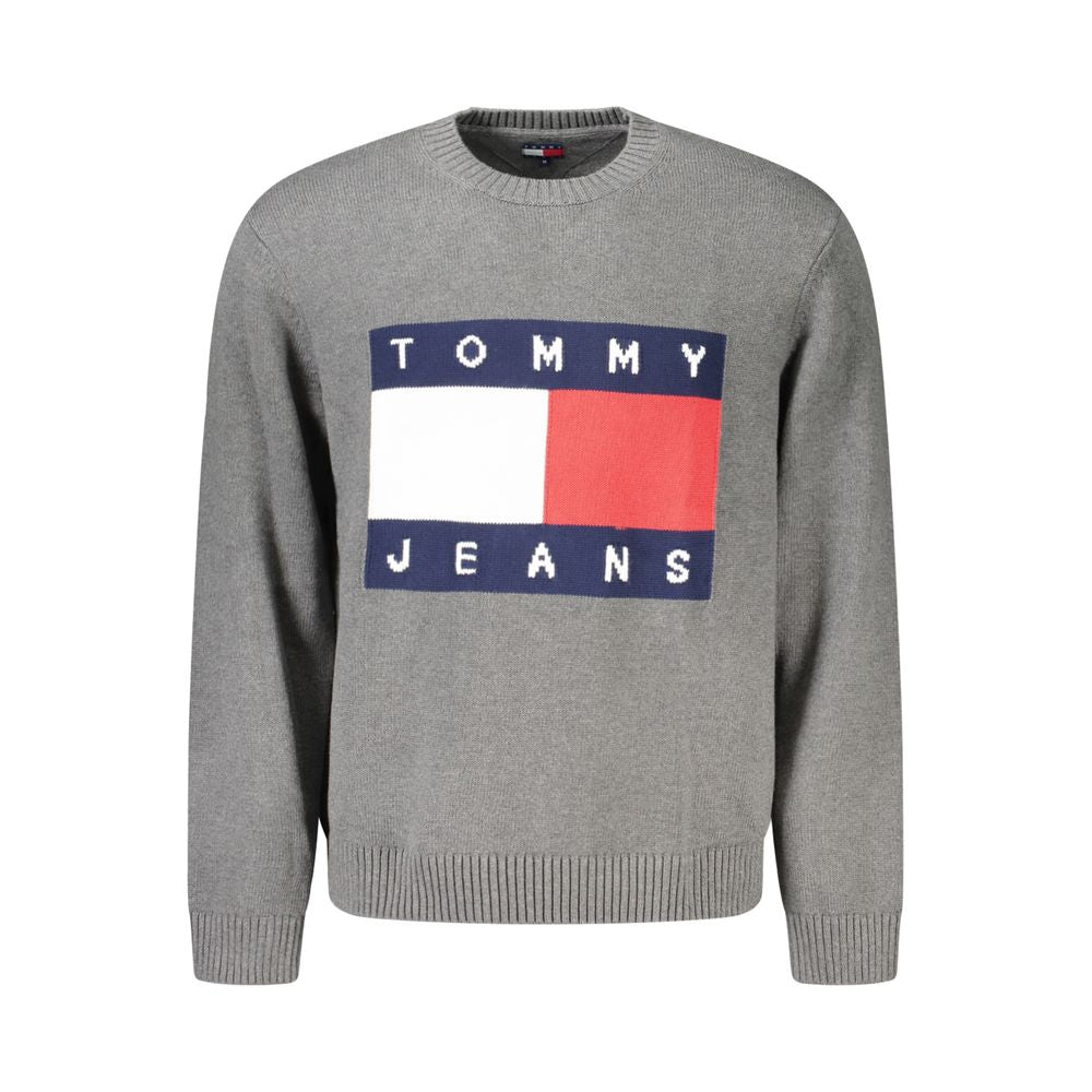 Pull en coton gris pour homme Tommy Hilfiger