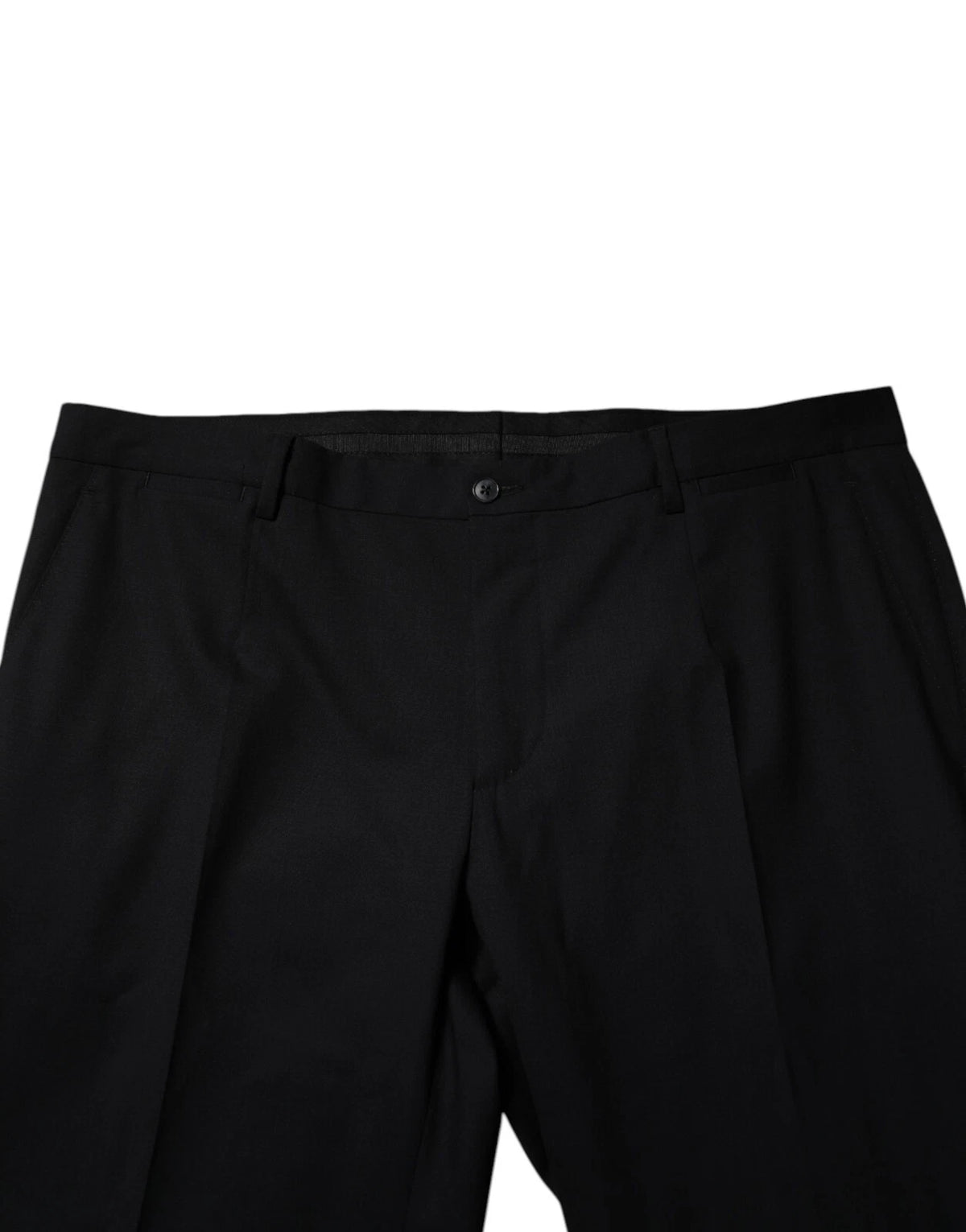 Pantalon habillé noir en laine pour homme Dolce &amp; Gabbana