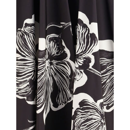 Jupe mi-longue Sara Roka à imprimé floral