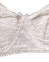 Dolce & Gabbana White Silk Satin Soft Cup Bra - Luxurious Comfort