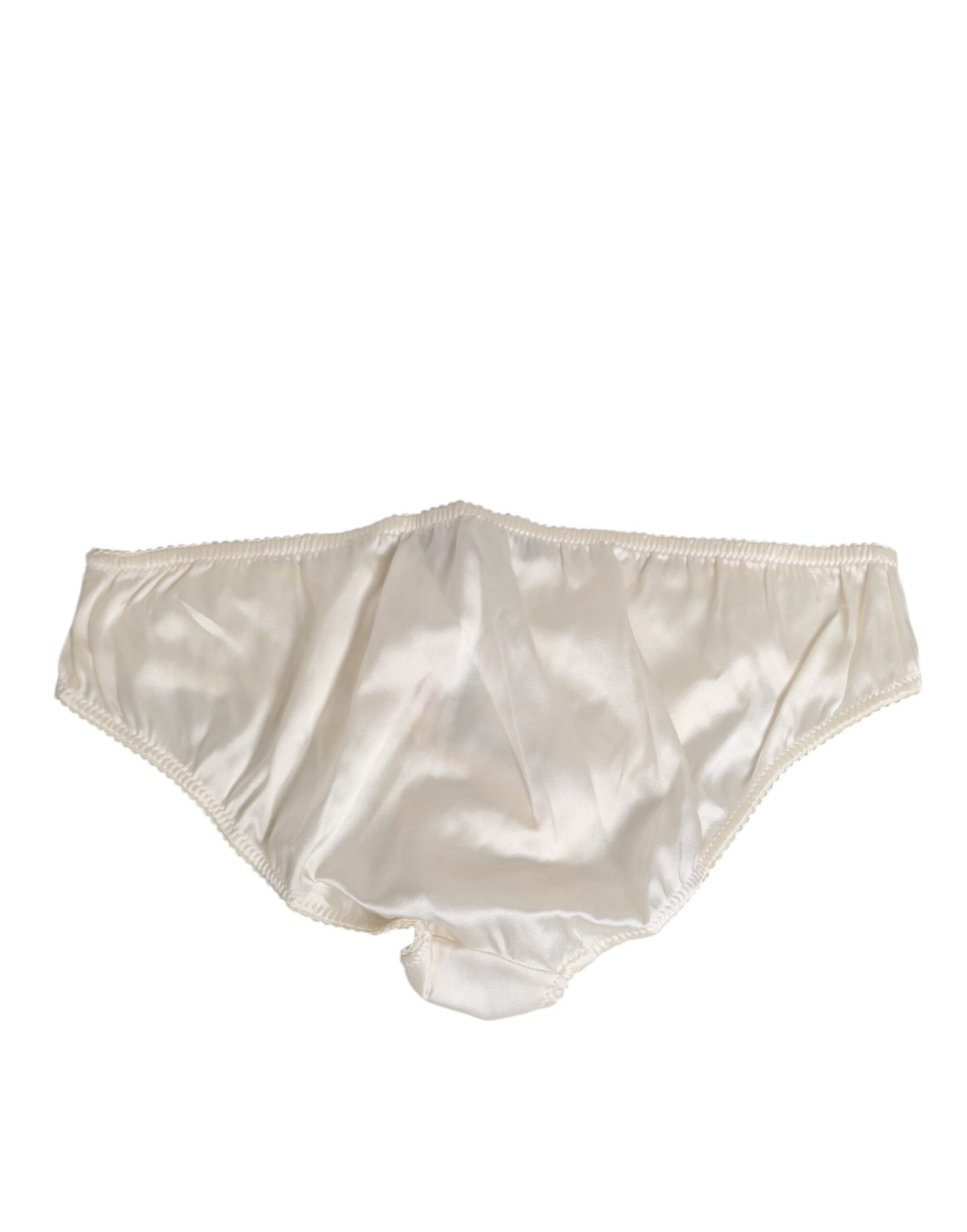 Culotte en satin de soie blanche Dolce & Gabbana, lingerie.