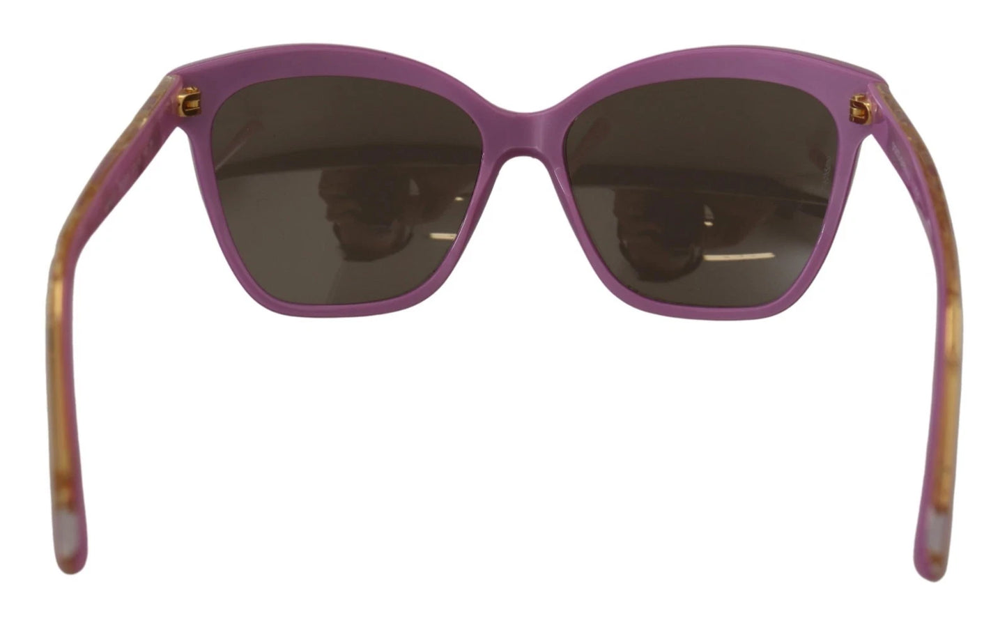 Lunettes de soleil Dolce & Gabbana DG4251, monture rectangulaire à cadre complet, couleur or rose.