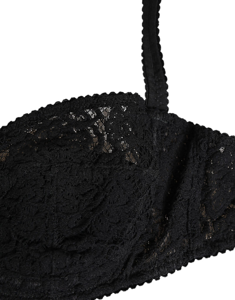 Dolce & Gabbana Black Lace Underwire Bra Lingerie
