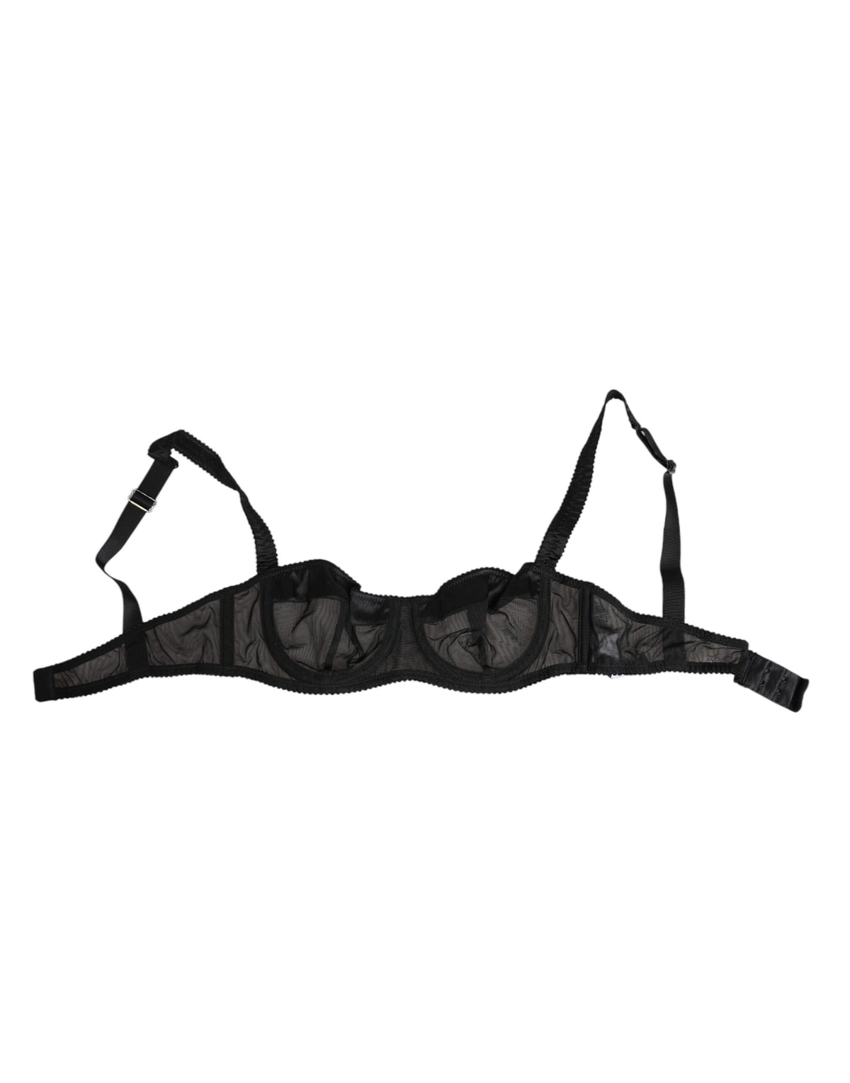 Dolce & Gabbana Black Sheer Mesh Underwire Bra