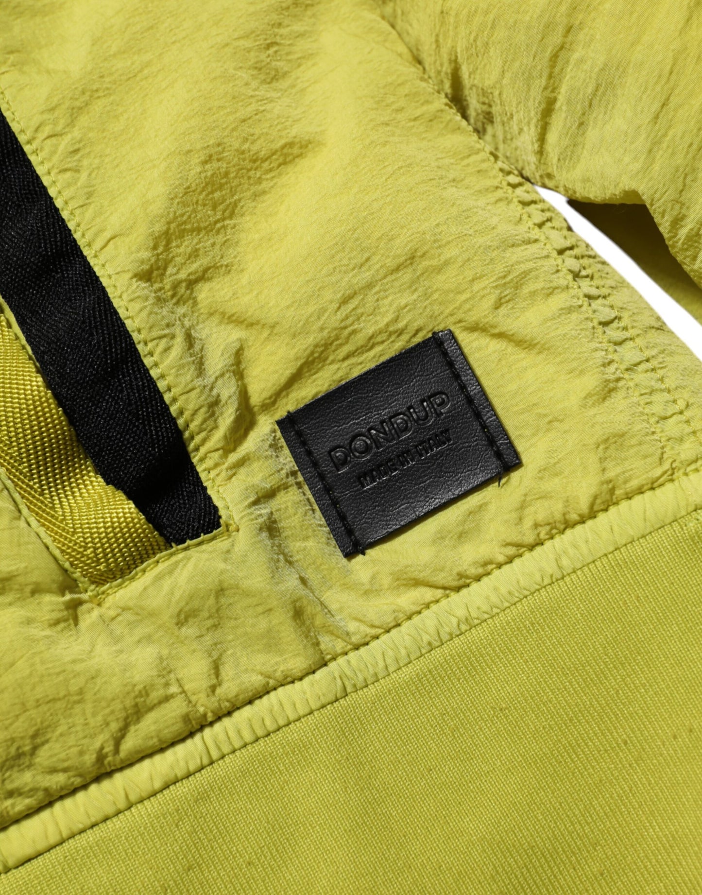 Veste bomber à fermeture éclair en polyamide jaune pour femme de Dolce & Gabbana