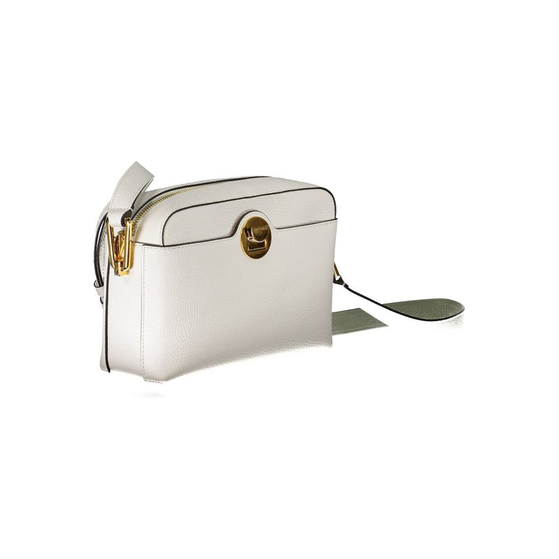 Coccinelle White Leather Shoulder Bag - Élégance et Praticité