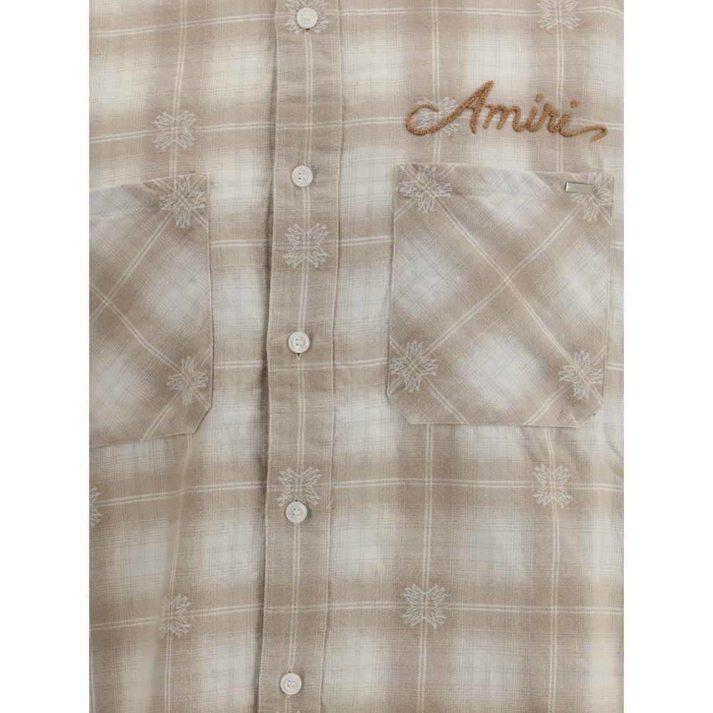 Chemise en flanelle à carreaux Amiri