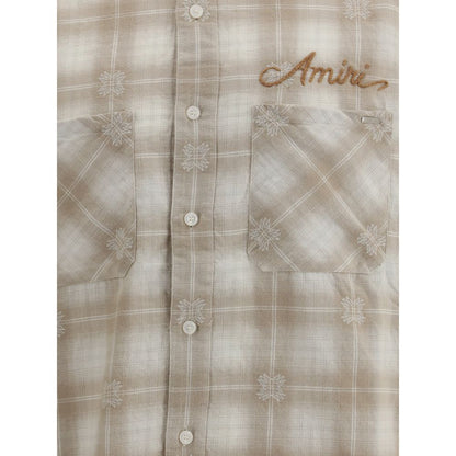 Chemise en flanelle à carreaux Amiri