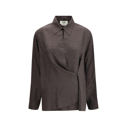 Chemise en jacquard de soie Fendi