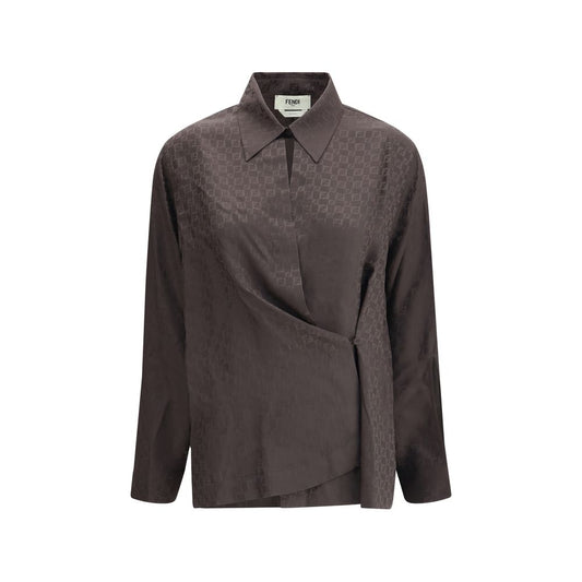Chemise en jacquard de soie Fendi