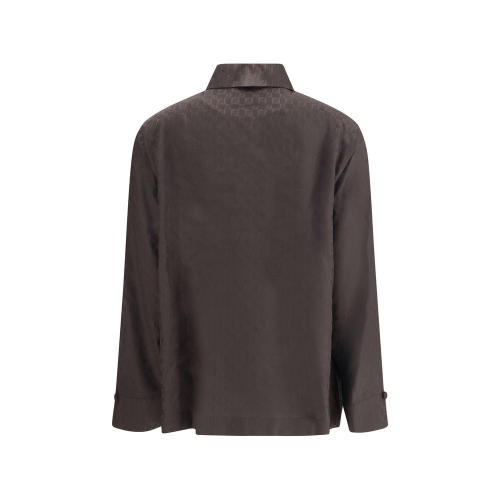 Chemise en jacquard de soie Fendi