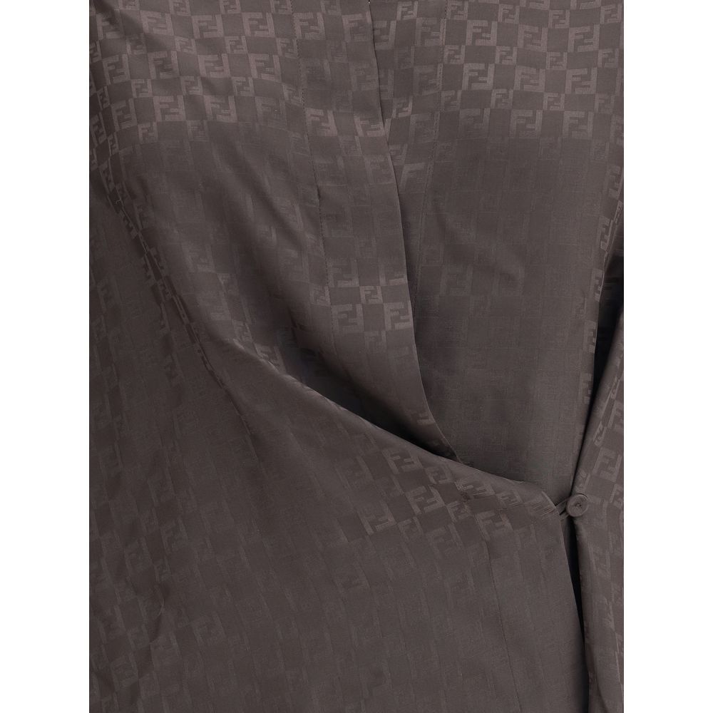 Chemise en jacquard de soie Fendi