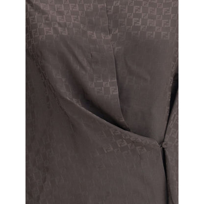 Chemise en jacquard de soie Fendi