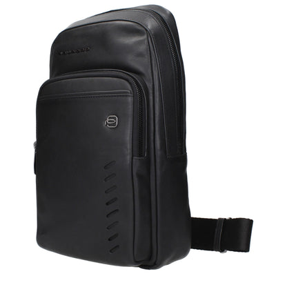 Sacs à bandoulière en cuir noir Piquadro