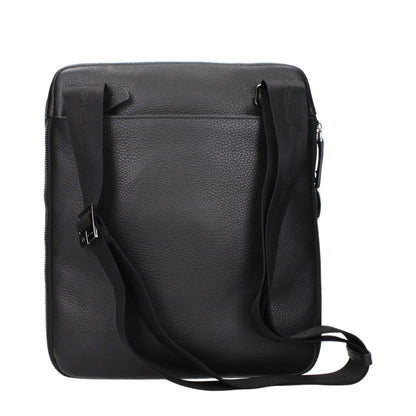 Sacs à bandoulière en cuir noir Piquadro